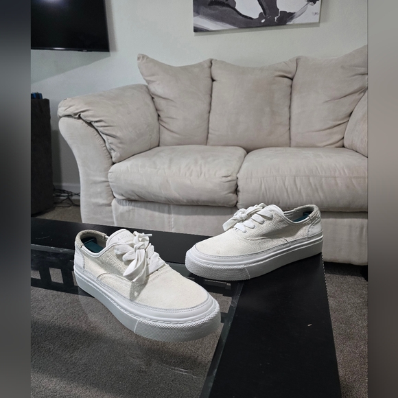 All Saints Shoes - ALLSAINTS Bella ☆ White Suede Sneakers ☆ EUC ☆ 40 Eur or 10 US Womens